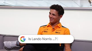 Lando Norris answers Google's most searched questions