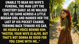 Unable to bear his wife’s funeral, the man left the cemetery early As he walked out, he came