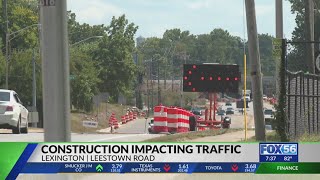 Construction on Leestown Road causing headaches for drivers