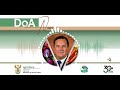 Message from Minister John Steenhuisen on the Foot-and-Mouth Disease outbreak (FMD).