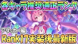 【プリコネR】ランク17どうする？各キャラの推奨ランクを解説！5月最新版アタッカー編【装備Rank】