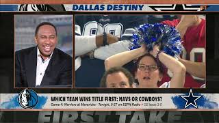 Stephen A. can't get enough of the sad Cowboys fans 🤣 🤠 | First Take