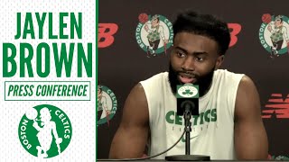 Jaylen Brown Says Marcus Smart Winning DPOY is 'LEGENDARY' | Celtics Practice