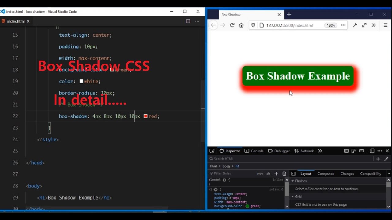 Box Shadow CSS - How To Add Shadow In Any Element In One Line | CSS ...