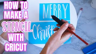 HOW TO MAKE A VINYL STENCIL STEP BY STEP WITH YOUR CRICUT MACHINE FOR BEGINNERS!