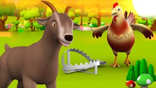 கோழி மற்றும் ஆடு தமிழ் கதை | The Hen and The Goat Tamil Story - 3D Animated Kids Moral Fairy Tales