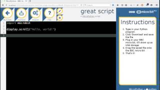The Python Editor In Touch Develop