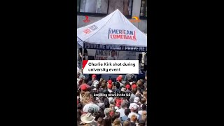Charlie Kirk shot during university event