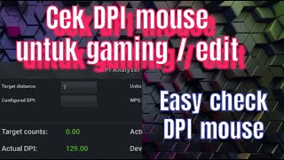 Cara cek DPI mouse di windows. How to check DPI mouse