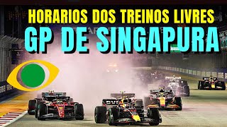F1 2023 - GP DE SINGAPURA - HORÁRIOS DO 1º DIA DE TREINOS LIVRES NO BAND SPORTS