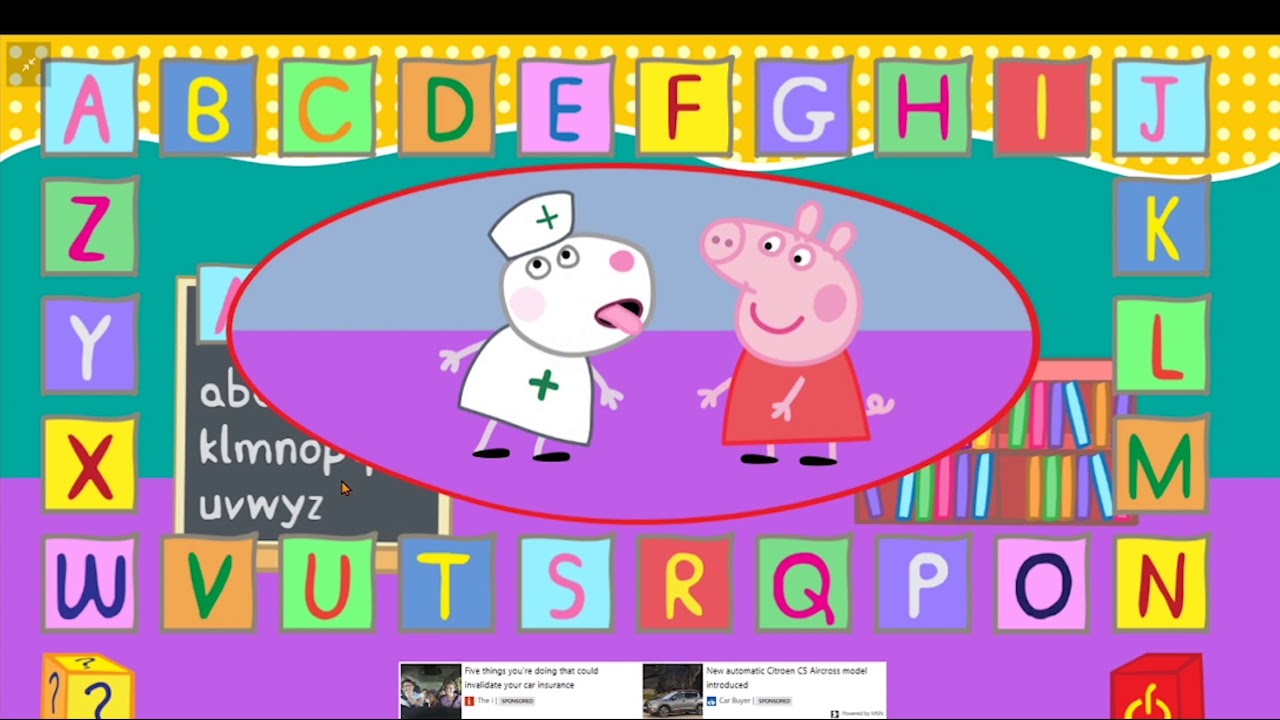 Peppa Pig Alphabet Chart