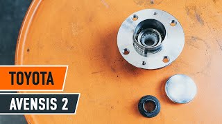 How to change Rear wheel bearing on TOYOTA AVENSIS 2 T25 TUTORIAL | AUTODOC