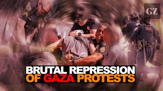 US student protests vs Gaza genocide weather violent repression