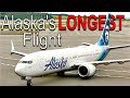 Flying ALASKA from ALASKA! 7 Hours in FIRST CLASS