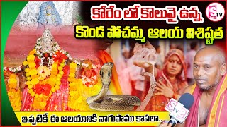 ఇప్పటికీ ఈ ఆలయానికి నాగు పాము కాపలా.. | Konda Pochamma Temple |@SumanTVSiricilla