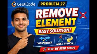 LeetCode 27 Remove Element | Easy Explanation + Code (Java/Python) 🔥#coding #python #leetcode