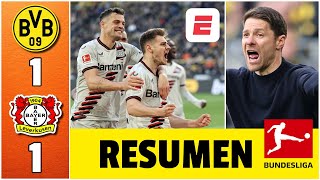 Bayer Leverkusen rescató empate e invicto en el último suspiro ante Borussia Dortmund | Bundesliga