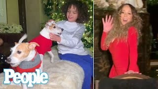 Mariah Carey Gets Help from her Twins and 2 Dogs to Sing 'All I Want for Christmas Is You' | PEOPLE