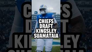 🚨CHIEFS DRAFT PENEI SEWELL’S COUSIN!👀 Kingsley Suamataia #chiefs #nfl #chiefsnew
