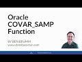 Oracle COVAR_SAMP Function