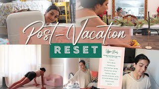 DITL Post Vacation Reset | Unpacking, Healthy Winter Recipes, Workout Split, Weekly Meal Plan