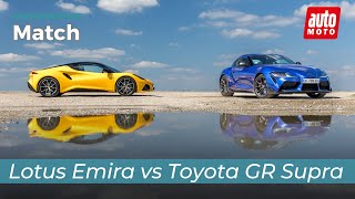 Lotus Emira vs Toyota GR Supra : c'est dans la boîte