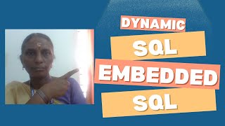 Embedded SQL & Dynamic SQL