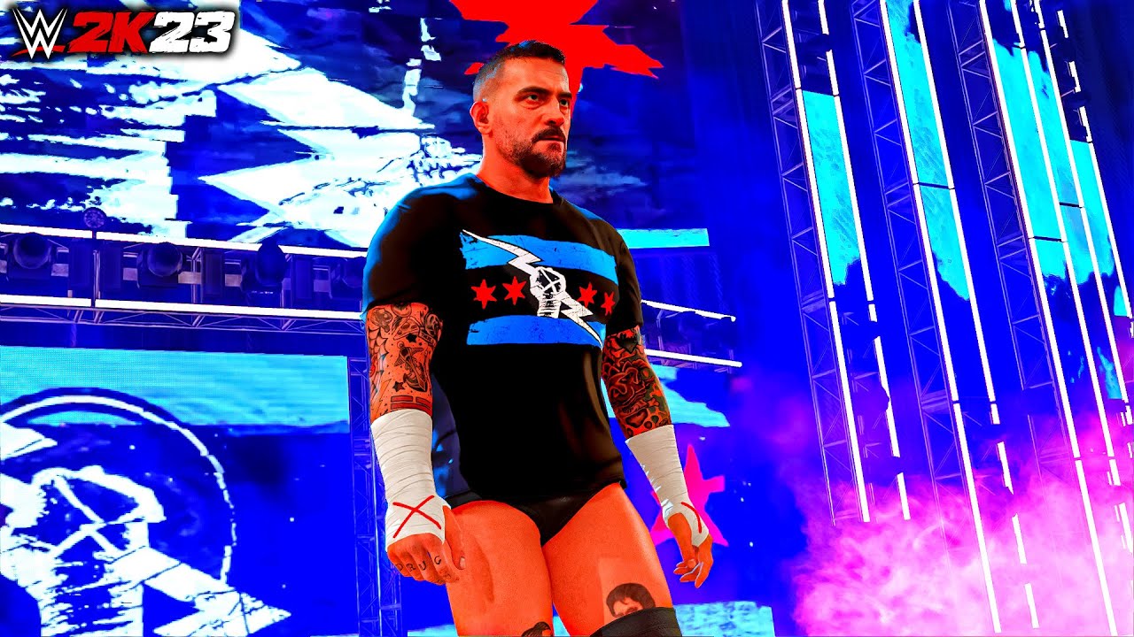 WWE 2K23: Cm Punk '23 Updated Character Model / Graphics Pack /W Theme ...