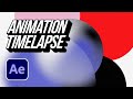 Adobe After Effects animation Timelapse 🎬