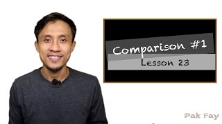 Learn Indonesian | Comparison #1