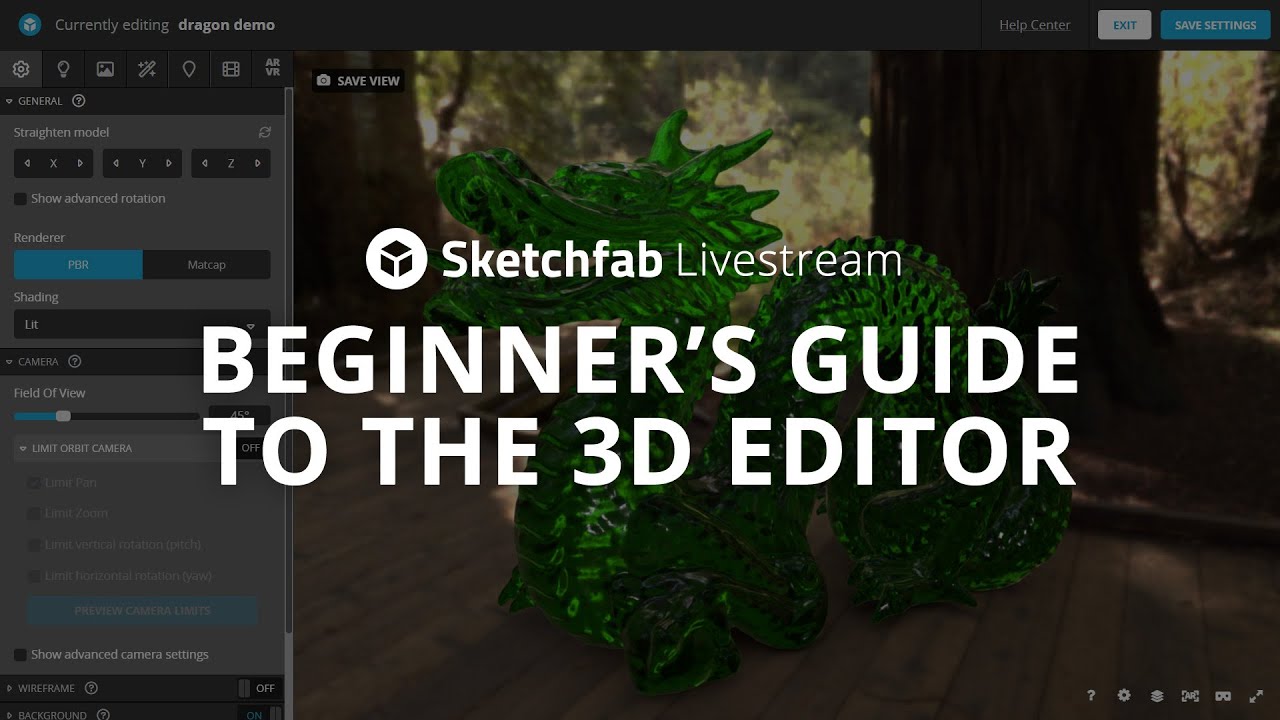 Beginner S Guide To The Sketchfab 3d Editor Youtube