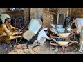 How To Local Factory mades 500cc Reuse oil  Old drum wheelbarrows/200cc Homemade WHEELBARROW!? Part2