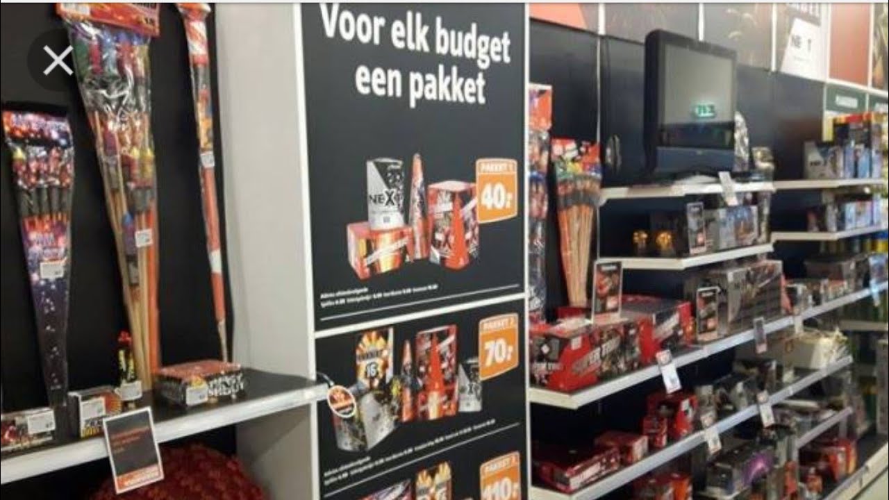 VUURWERK SHOPPEN NEDERLAND 2017/2018 - YouTube