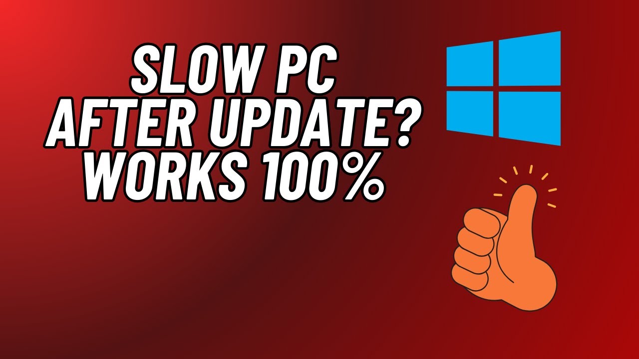 How To Fix Slow Performance Issue After Update On Windows 11/10 (2023 ...