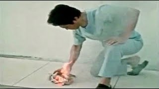 Chi Kung Master Burns Paper With His Hand - John Chang