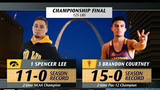 Spencer Lee VS Brandon Courtney NCAA FINALS