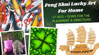 17 Lucky Feng Shui Artworks For Home, Placement | 5 Elements Integration For Abundance #fengshuiart