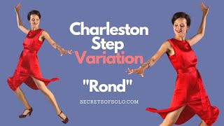 Online dance class. Easy Charleston Variation: "Rond"/ Solo Jazz Tutorial