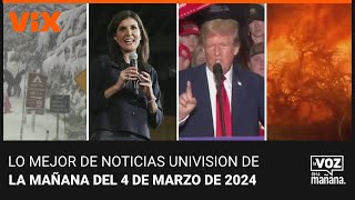 Lo mejor de Noticias Univision de la mañana | lunes 4 de marzo de 2024