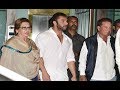 Sohail Khan With Step Mother Helen And Father Salim Khan At Arpita Khan Diwali Party