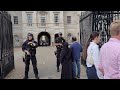 police stop jogger from entering horse Guards parade #horseguardsparade