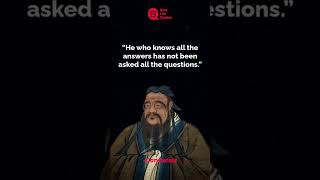 He who knows all the answers | Confucius Quotes | whatsapp status | #shorts #Quotes #motivation