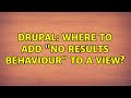 Drupal: Where to add 