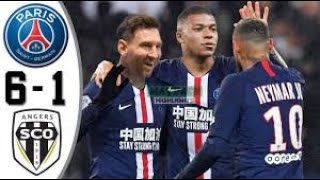 PSG vs Angers 6-1 All Goals and Highlights 2021.