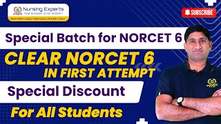 Special Batch for Norcet 6 | Clear Norcet 6 | Norcet Exam 2023 | Nursing Expert
