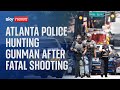 One dead and four injured at medical facility in Atlanta, with gunman on the run