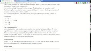 HackerRank | The Grid Search Solution