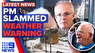 PM slammed by angry voter, Heavy rain and flash flooding hit NSW | 9 News Australia