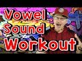 Vowel Sound Workout | Phonics Song for Kids | Exercise and Movement Song | Jack Hartmann