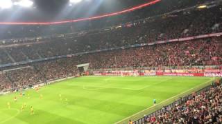 Bayern atmosphere after GOAL (Robben) 1-0